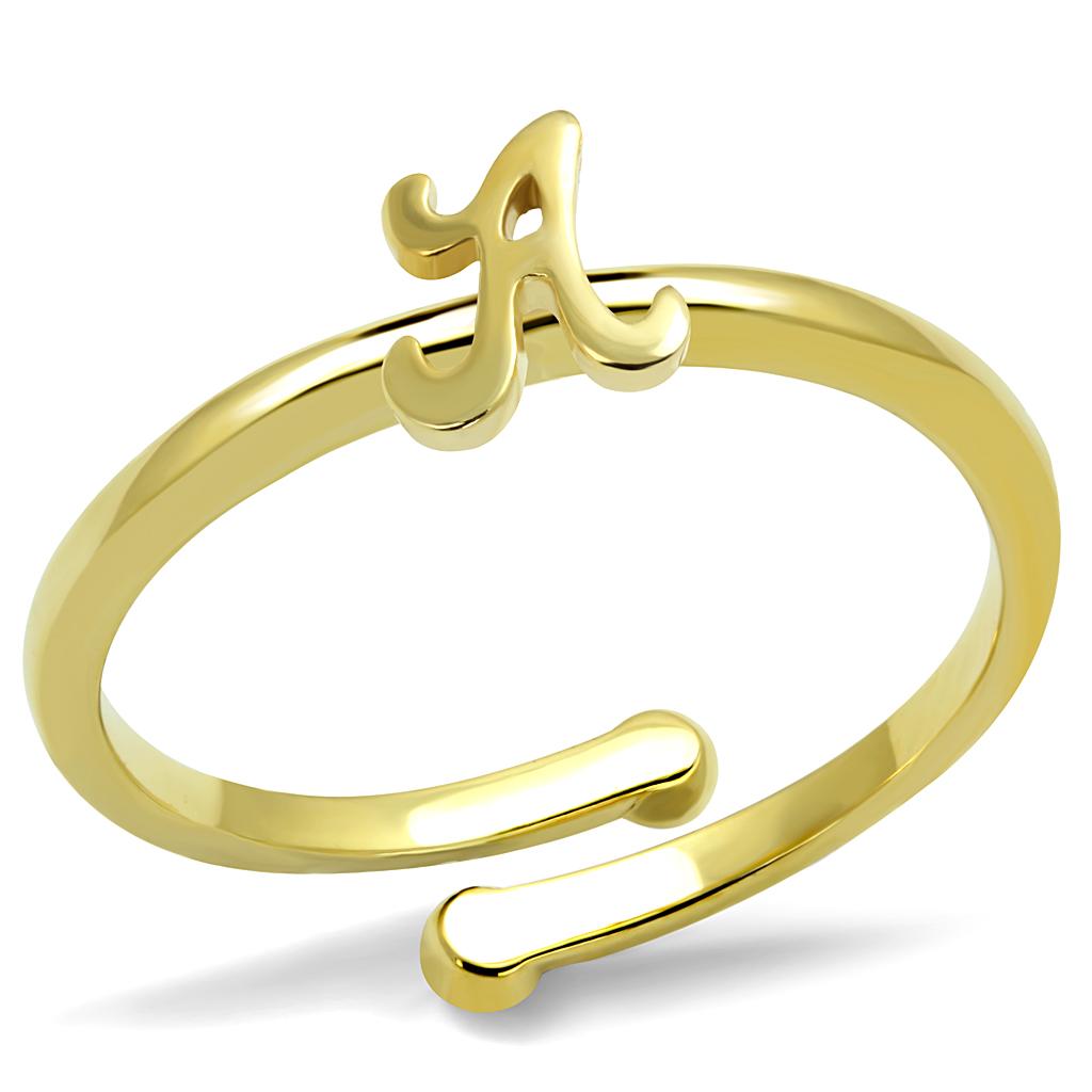 JCE4006 Flash Gold Brass Ring with No Stone
