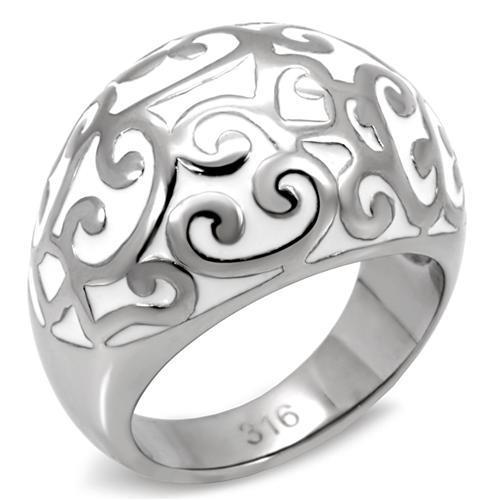 JCE107 High polished (no plating) Stainless Steel Ring with No Stone